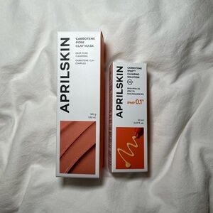 Aprilskin Carrotene Pore Clay Mask and IPMP Clearing Solution Korean Skincare